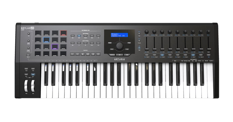Arturia KEYLAB MKII 49 Notes Professional Keyboard Controller and Software (Black)