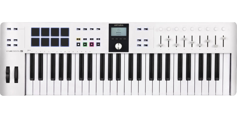 Arturia KEYLAB ESSENTIAL 49 MK3 Universal MIDI Controller 49-Key (White)