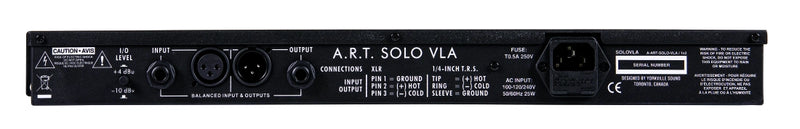 ART SOLOVLA Single Channel Rackmount Multi-Voice Tube Opto Compressor
