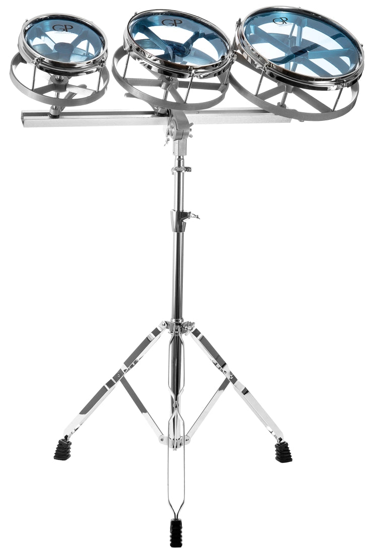 Granite Percussion GP-RTT1 Rototom Set With Stand (6, 8, 10-inch)