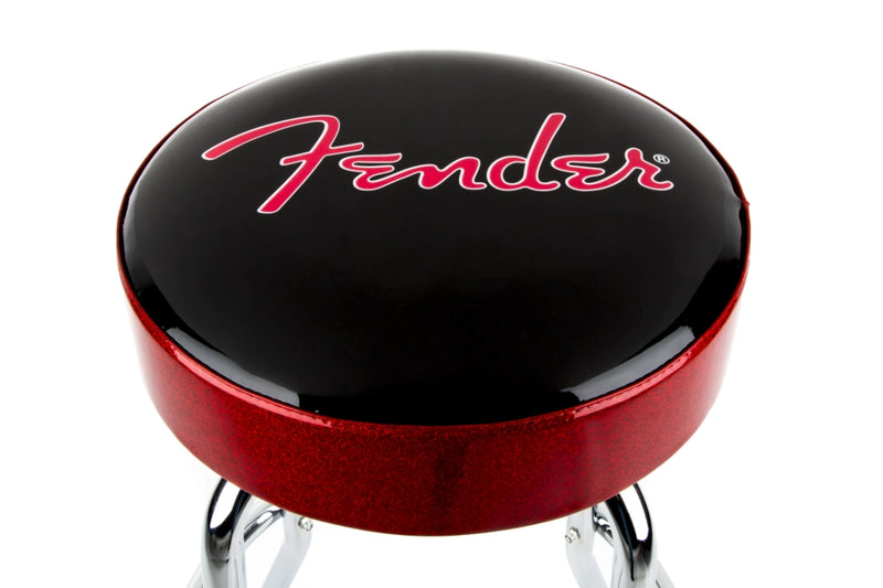 Fender Logo Barstool (Red Sparkle) - 30"