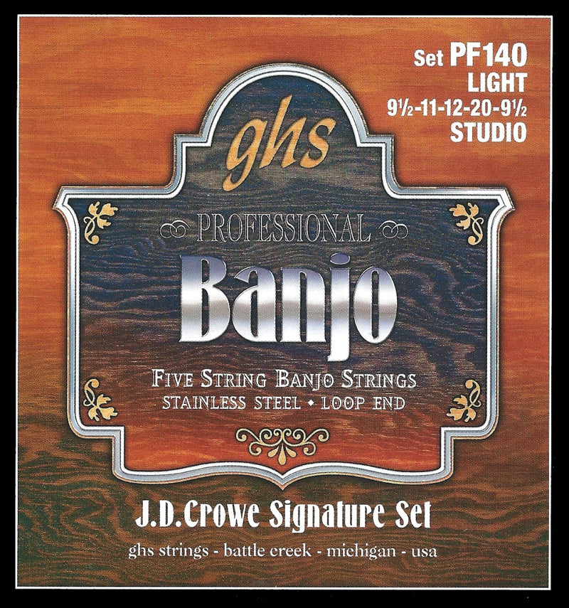 Ghs PF140 Banjo 5 String Stainless Light .0095 - .020