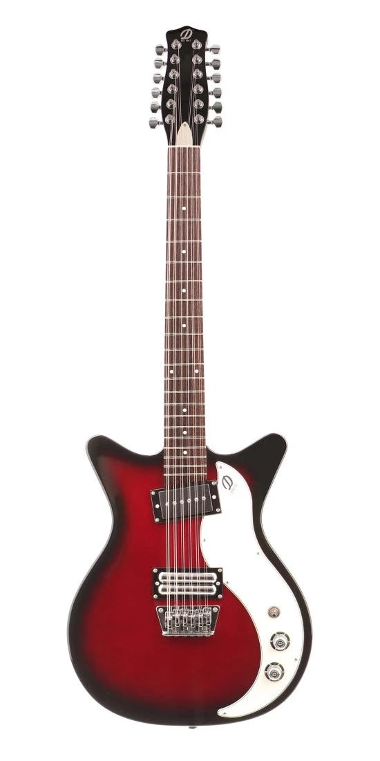 Danelectro D59X12-REDBURST Guitare électrique 12 cordes (finition Redburst)