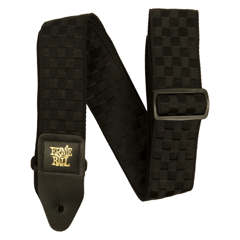 Ernie Ball 5341EB Jacquard Guitar Strap (Black Checkers)