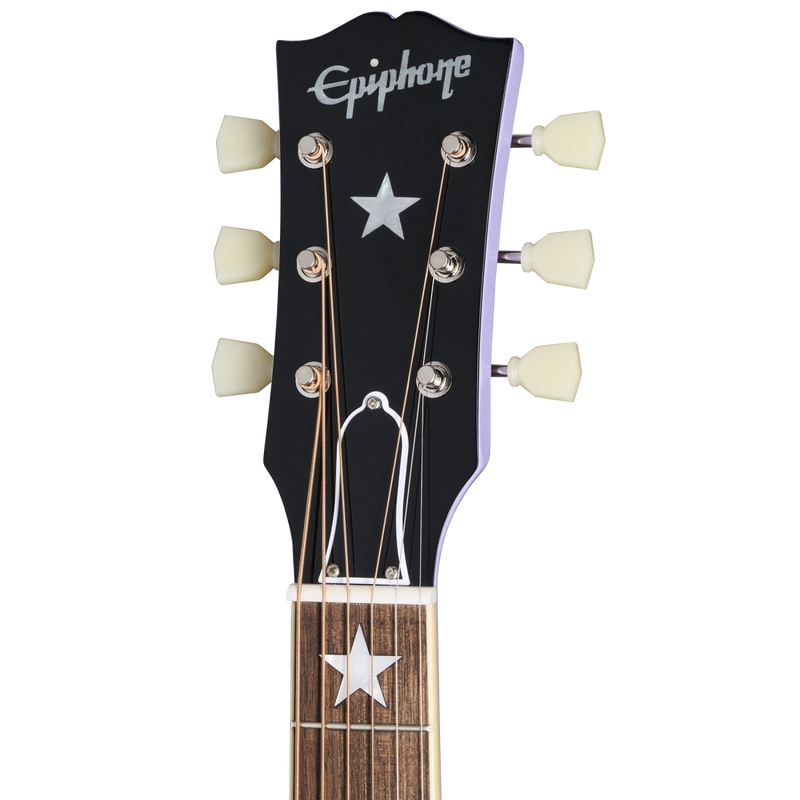 Epiphone ECJ180LSLAVNH J-180 LS Acoustic/Electric Guitar (Lavender)