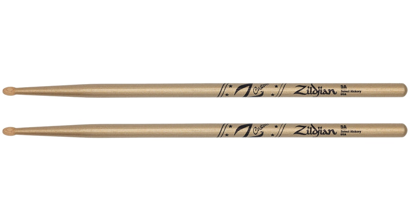 Zildjian Z5ACG-ZC Edition limitée Z Drumsticks de pointe en bois personnalisé (chrome d'or) - 5A