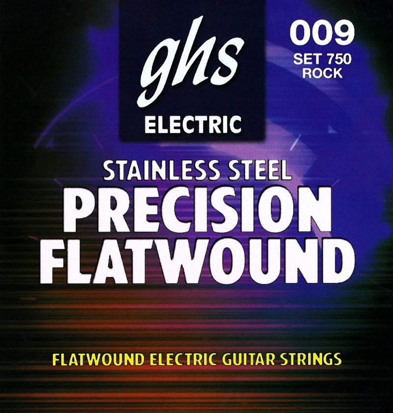 Ghs GHS750 Precision Flatwound Stainless Steel Guitar String Set - Ultra Light