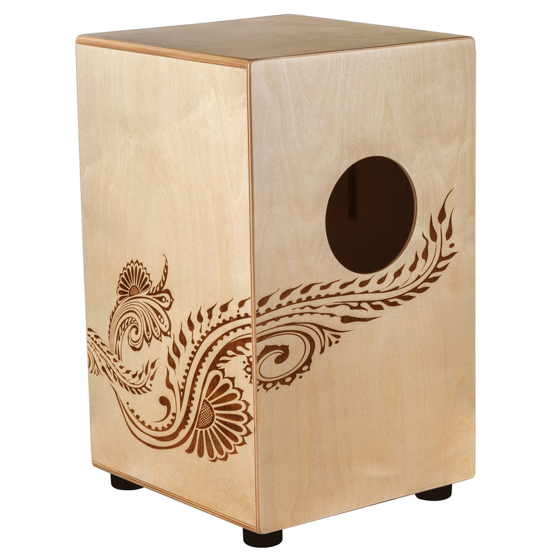 Luna HENNA DRAGON Cajon (Etched Dragon Design)