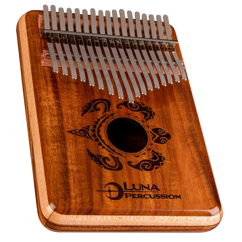 Luna LPK HONU 17C Kalimba (Honu Koa, 17 Key) - Key of C