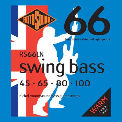 Rotosound GET 2 PACKS PROMOTION Swing Bass 66 Stainless Steel Strings