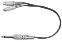 Link Audio AA7Y 1/4 Mono-M to 2x RCA-F Y-Cable