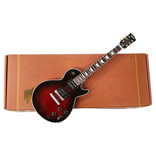 Axe Heaven GG-125 Slash Gibson Les Paul Standard 1:4 Scale Mini Guitar Model (Vermillion Burst)