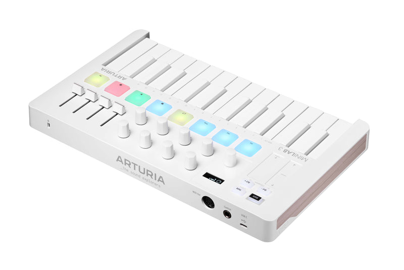 Arturia MINILAB 3 ALPINE Hybrid Synthesizer (White)