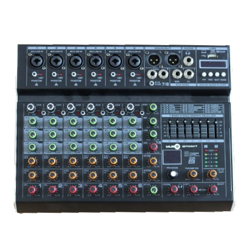 Music8 PREMIUM 8-Channel Professional Mixer