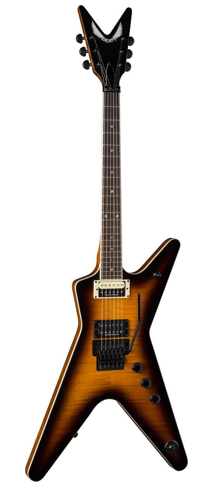 Dean Guitars ML 79 F FM SD TBZ Floyd Flame Top Electric Guitar (Duncans TBZ)