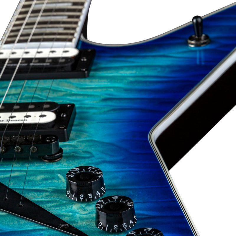 Dean Guitars ML SEL QM OSB Select Quilt Top Electric Guitar (Ocean Burst)