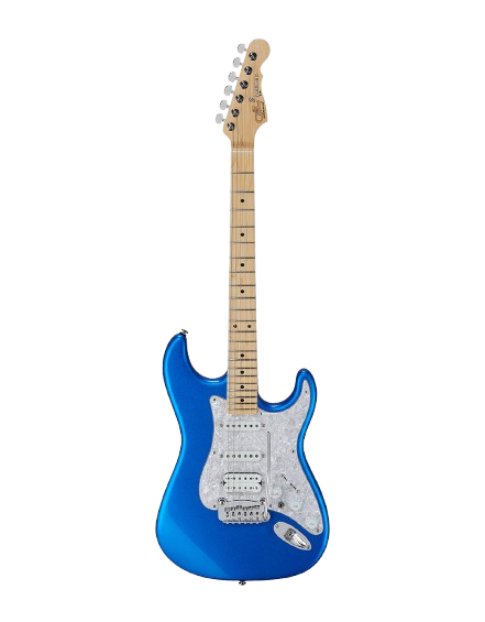 G&L FDLGYHB-ELB-MP Fullerton Deluxe Legacy HSS Electric Guitar (Electric Blue)