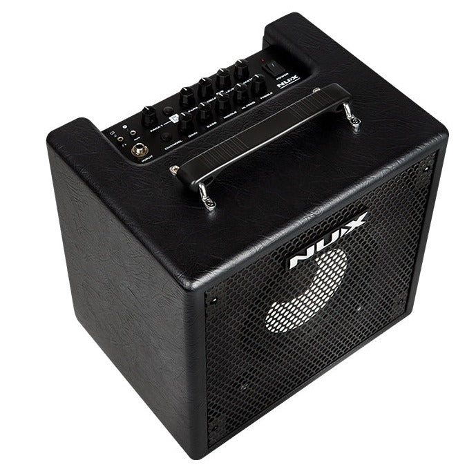 NuX MIGHTYBASS50BT Mighty Bass 50BT 50 Watt Compact Modeling Bass Amplifier with Bluetooth - 6.5" Speaker