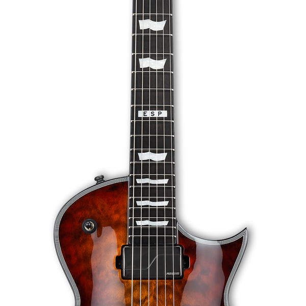 ESP E-II ECLIPSE QM Electric Guitar With Hardshell Case(Tiger Eye Sunb