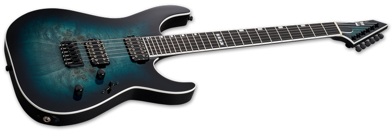ESP E-II M-II HT Electric Guitar (Mercury Blue Burst)