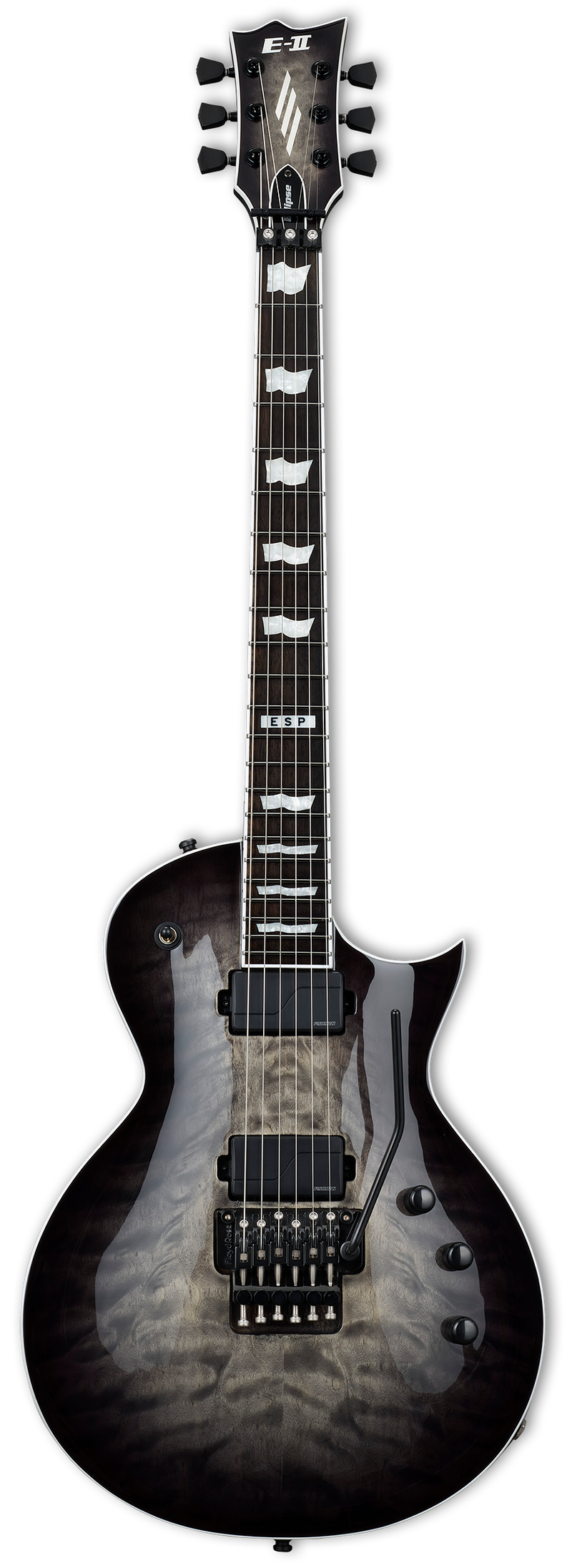 ESP E-II ECLIPSE FR Electric Guitar (Charcoal Burst)