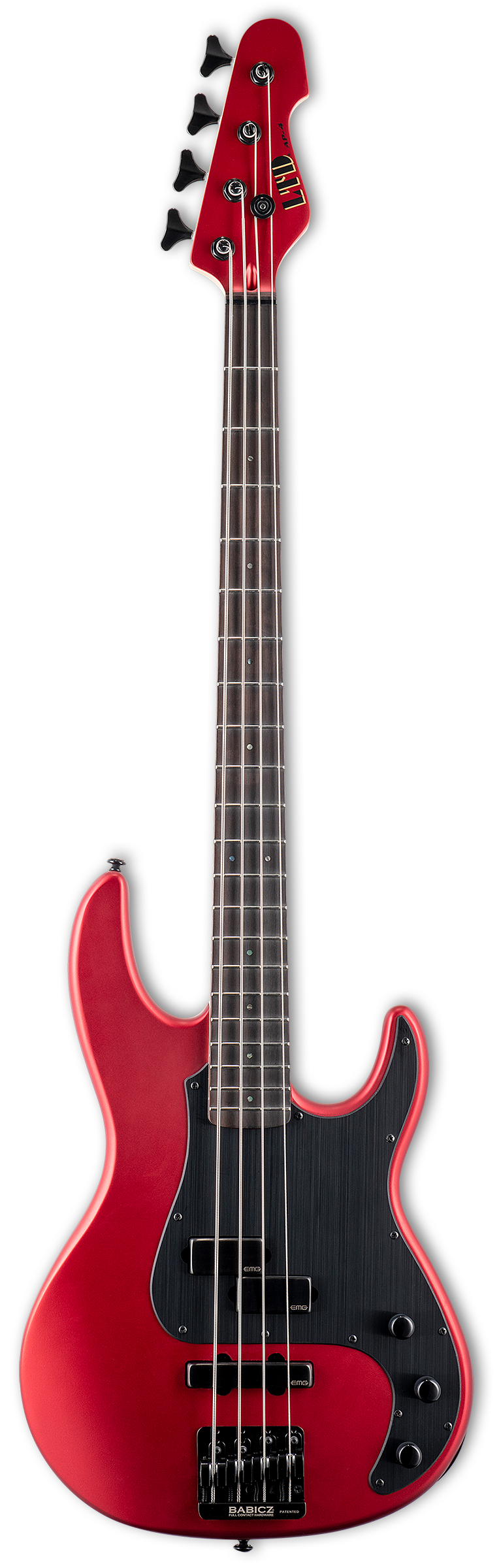 ESP LTD AP-4 Bass Guitar (Candy Apple Red Satin)