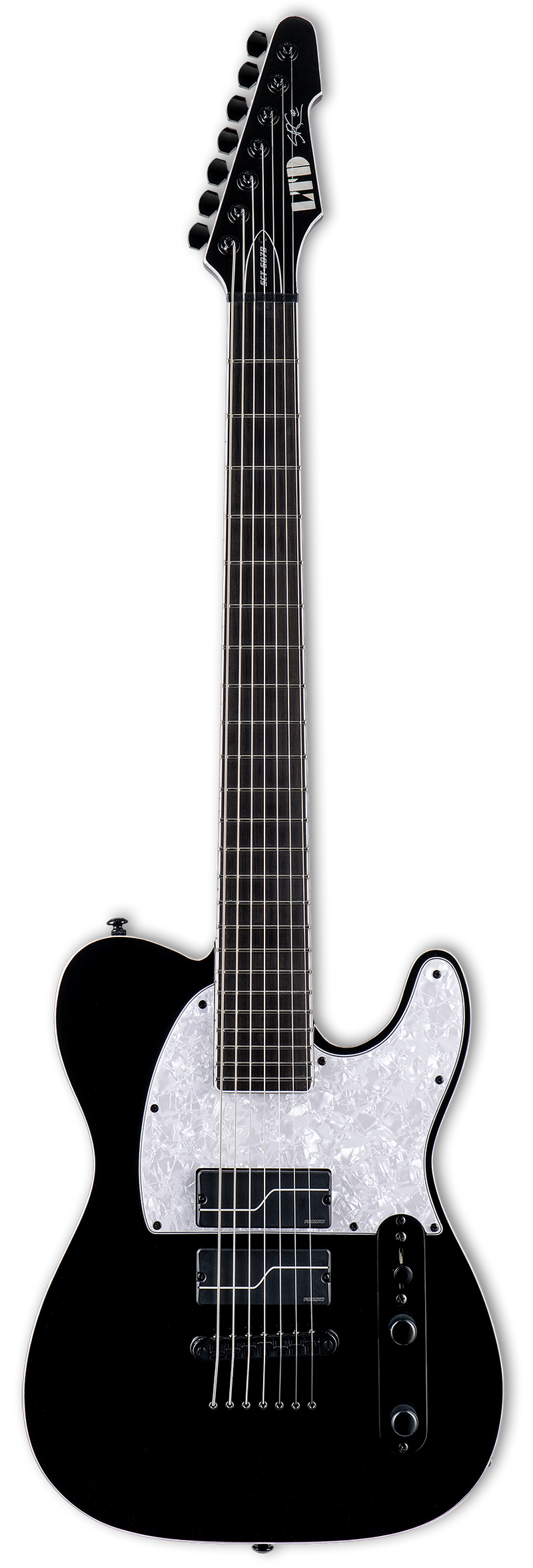 SP LTD SCT-607B Stephen Carpenter Signature Guitare électrique baryton 7 cordes (Noir)