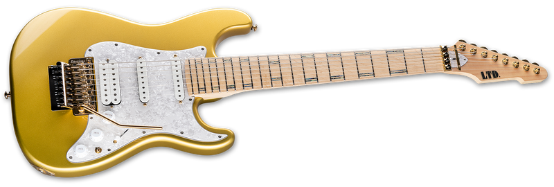 ESP LTD JRV-8FR 8-string Electric Guitar (Metallic Gold)