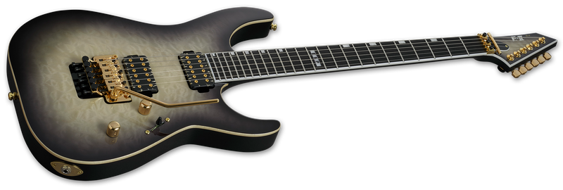 ESP E-II M-II QM Electric Guitar (Black Natural Burst)
