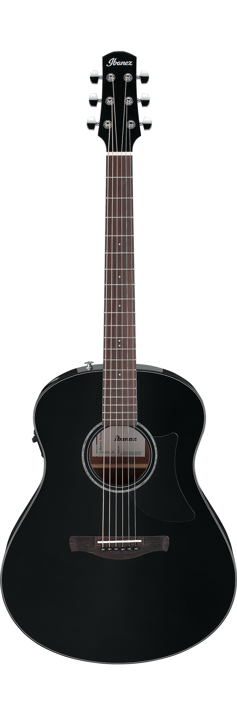 Ibanez AAM100EBK Advanced Acoustic Series Acoustic Electric Guitar (Black High Gloss)