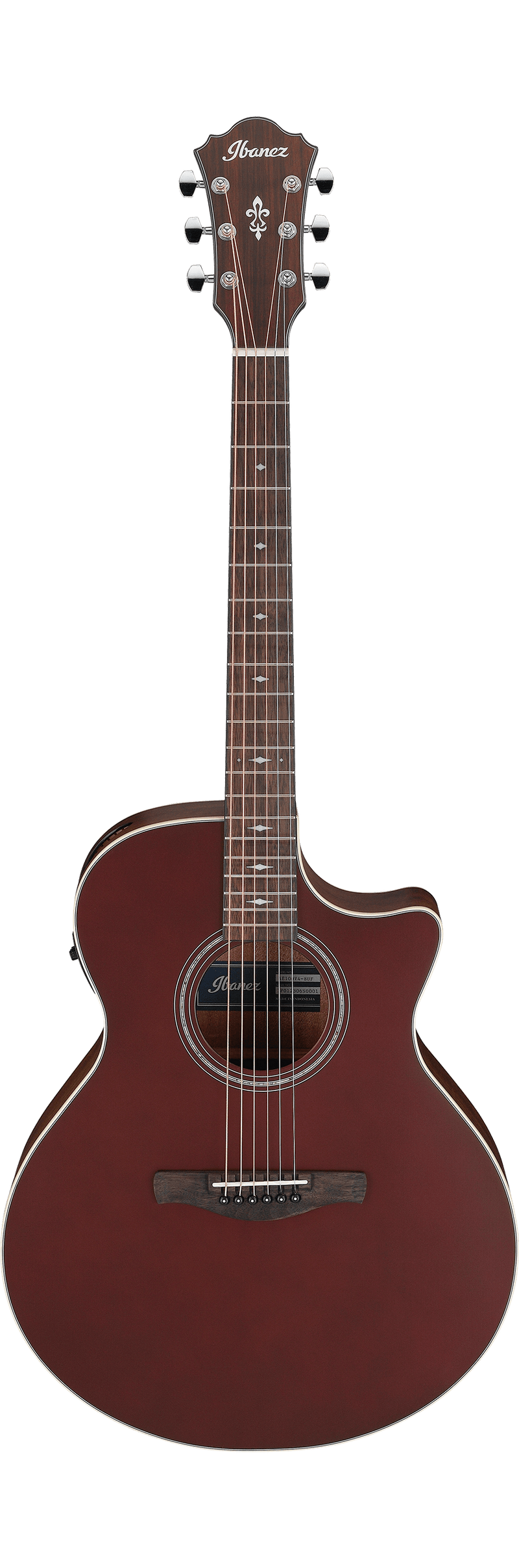 Ibanez AE100 Acoustic Guitar (Burgundy Flat)