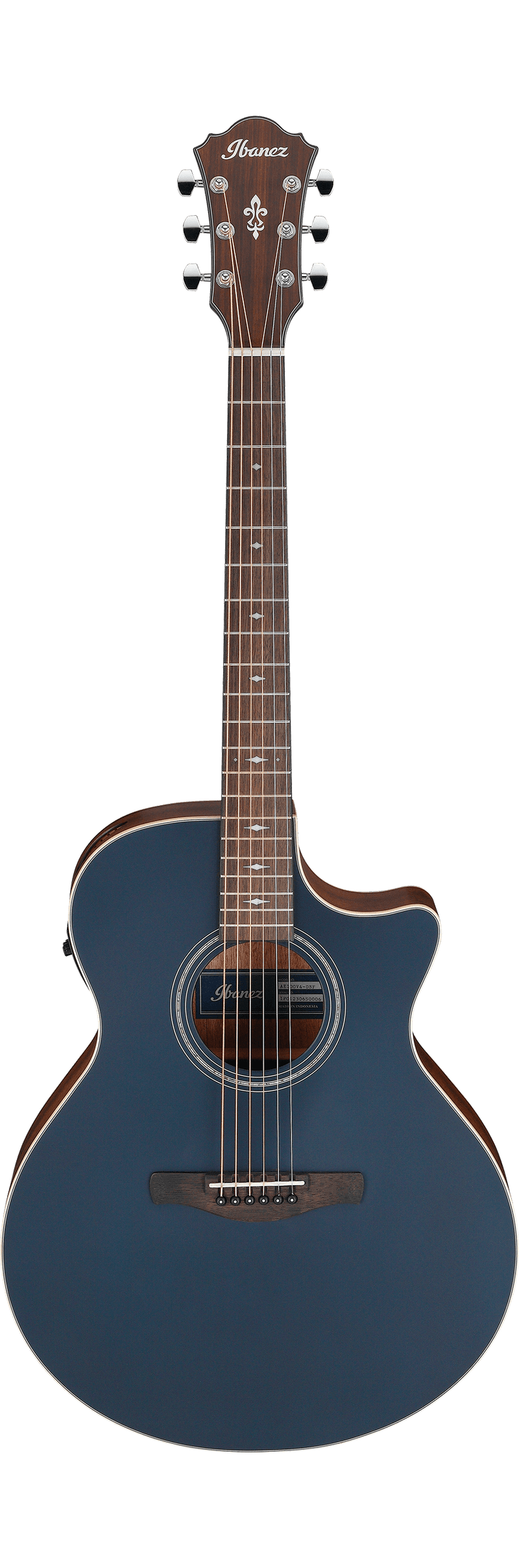 Ibanez AE100 Acoustic Guitar (Dark Tide Blue Flat)