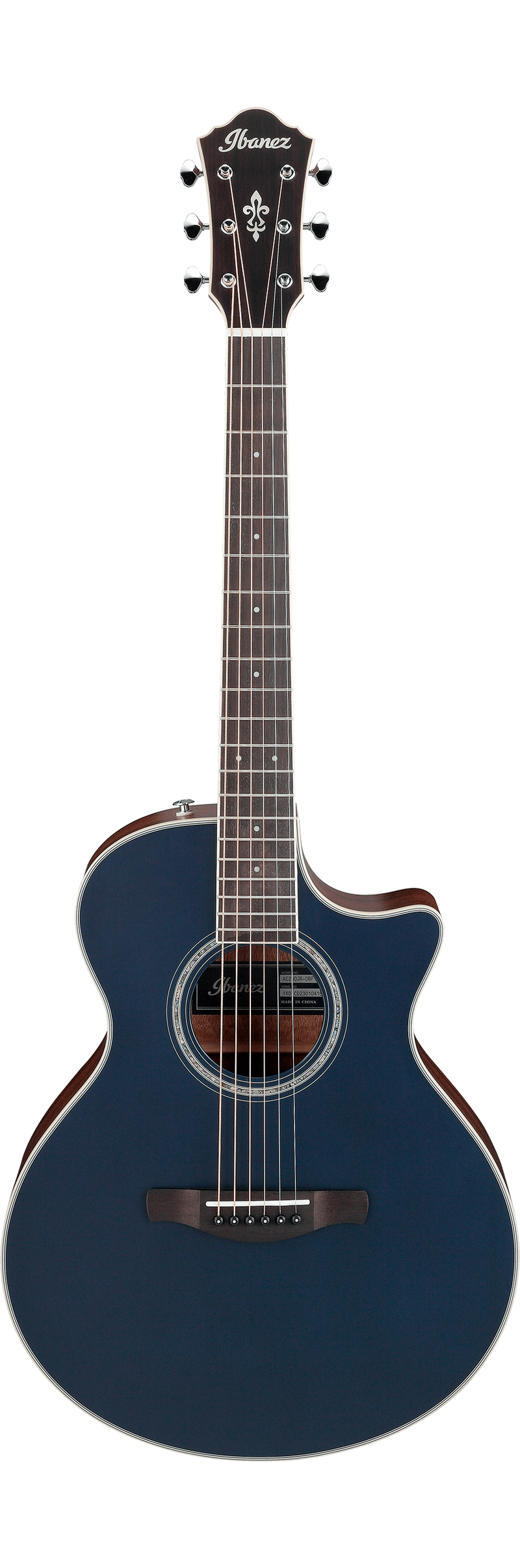 Ibanez AE200JR Acoustic Guitar (Dark Tide Blue Flat)