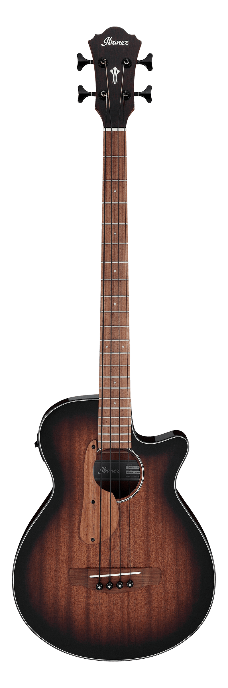 Ibanez AEGB24FE Acoustic Bass Guitar (Mahogany Sunburst High Gloss)