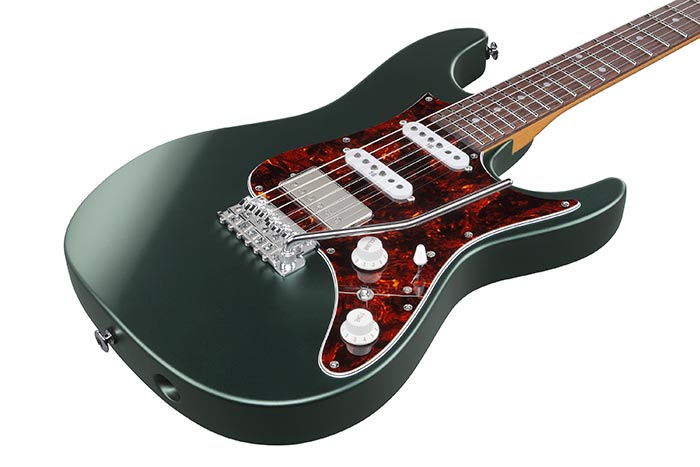 Ibanez AZ2204NVGF Prestige Electric Guitar (Ivy Green Metallic Flat)