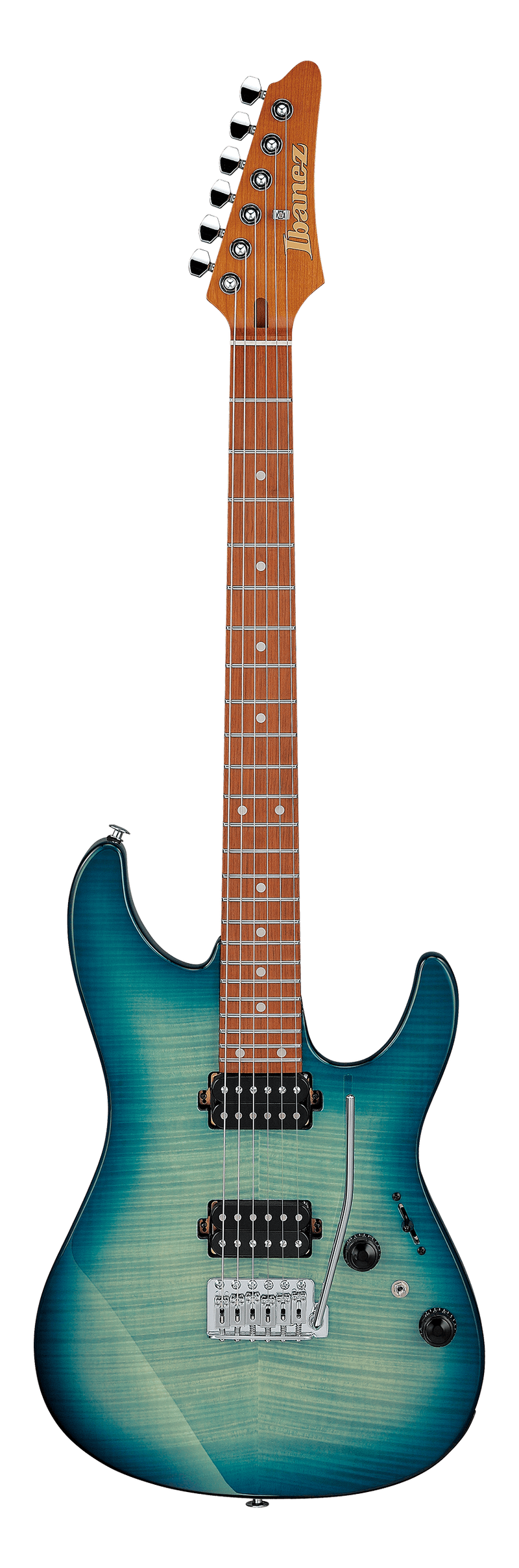 Ibanez AZ24S1FTXB Electric Guitar (Transparent Turquoise Burst)