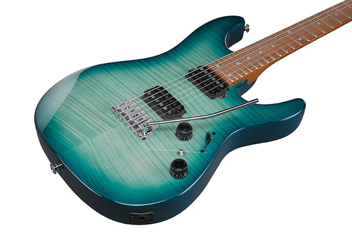 Ibanez AZ24S1FTXB Electric Guitar (Transparent Turquoise Burst)