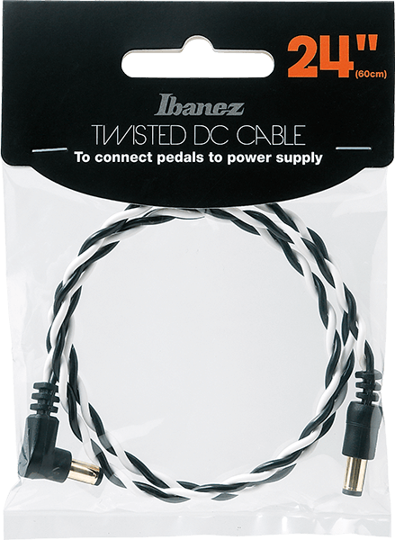 Ibanez DCT24BWH Twisted DC Cable - 24"