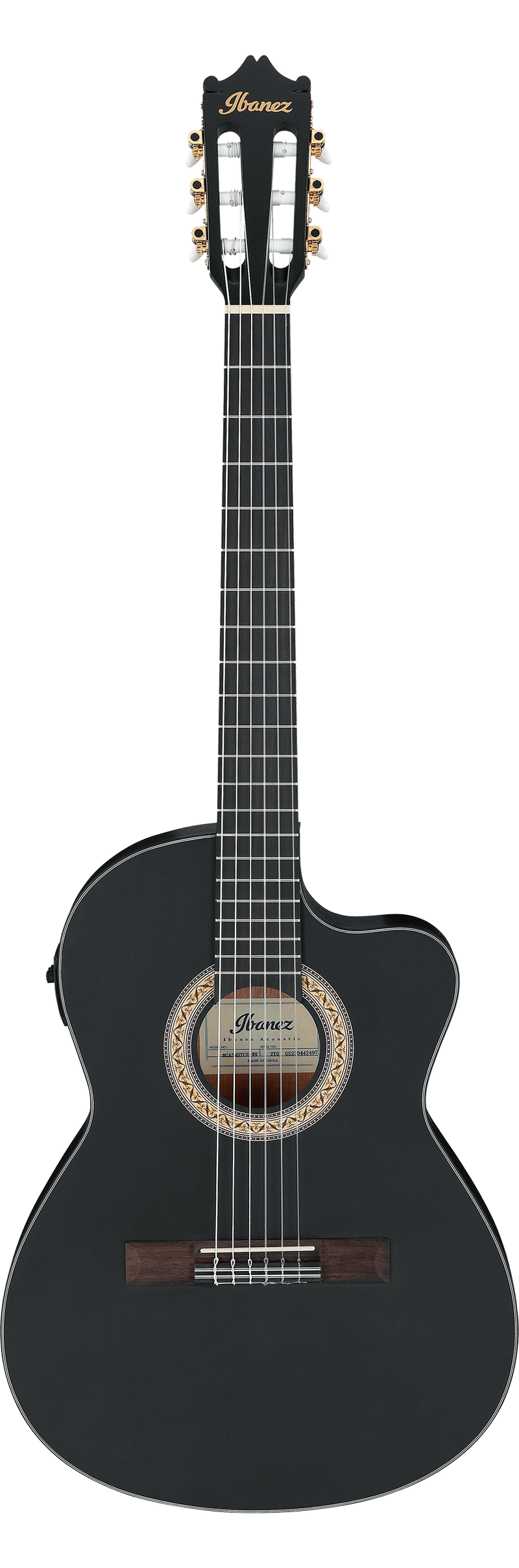 Guitare acoustique Ibanez GA5MHTCE (Poret Black Open Falled)