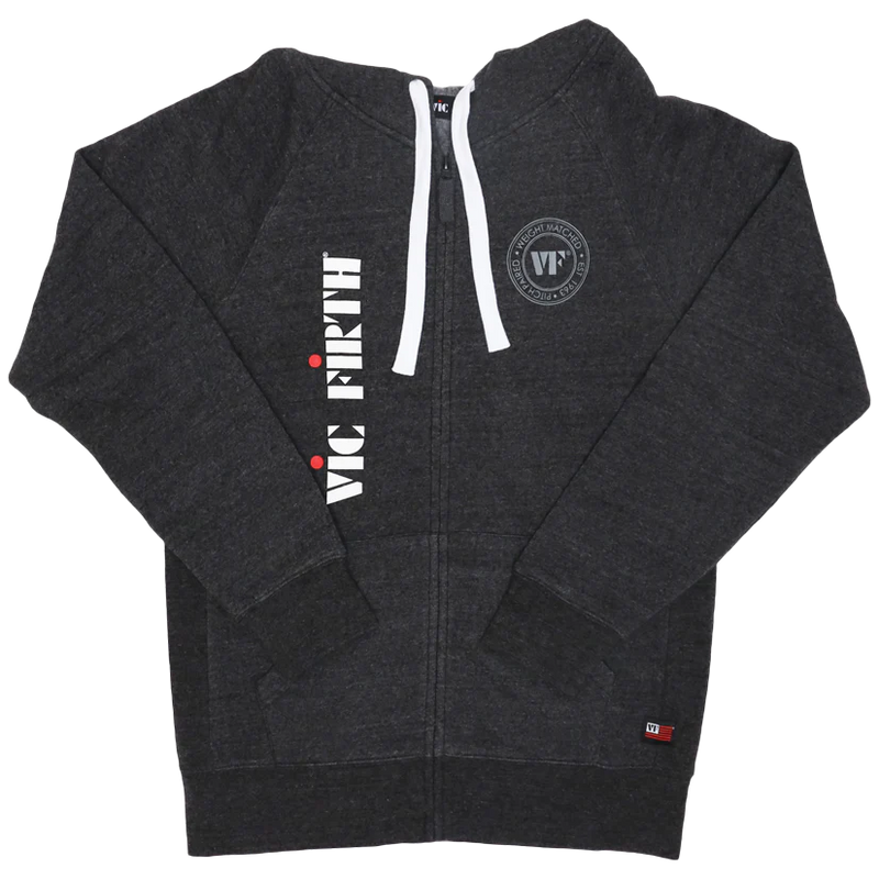 Vic Firth PHOODIE20LOGOS Zip Up Logo Hoodie - Small