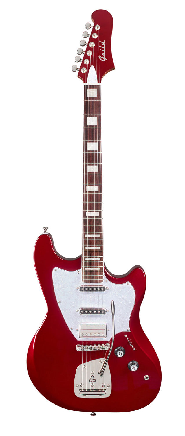 Guild SURFLINER DELUXE Electric Guitar (Scarlett Red Metallic)