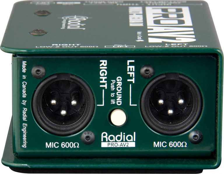 Radial Engineering PROAV2 Passive Stereo Direct Box