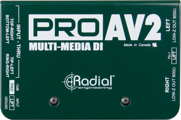 Radial Engineering PROAV2 Boîte de direct stéréo passive