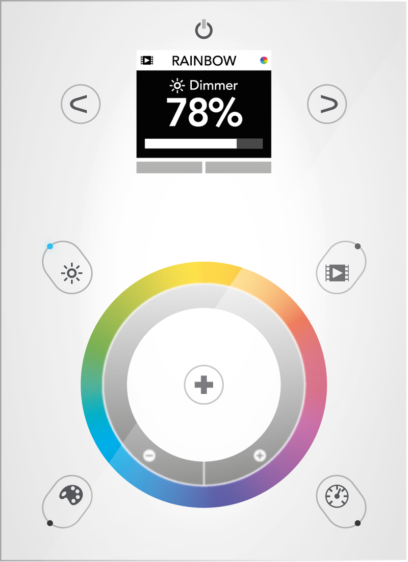 Nicolaudie Architectural STICK DE3 Wall Mounted DMX Controller (White)