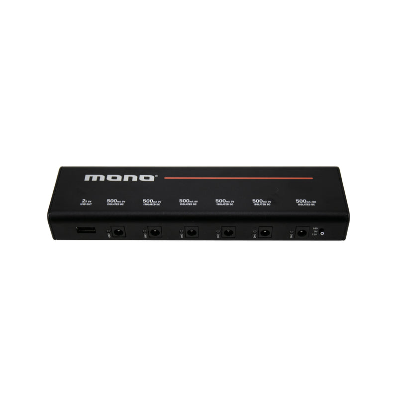 Mono PFX-PS-M-BLK-US 7-outlet Isolated Pedalboard Power Supply - Medium