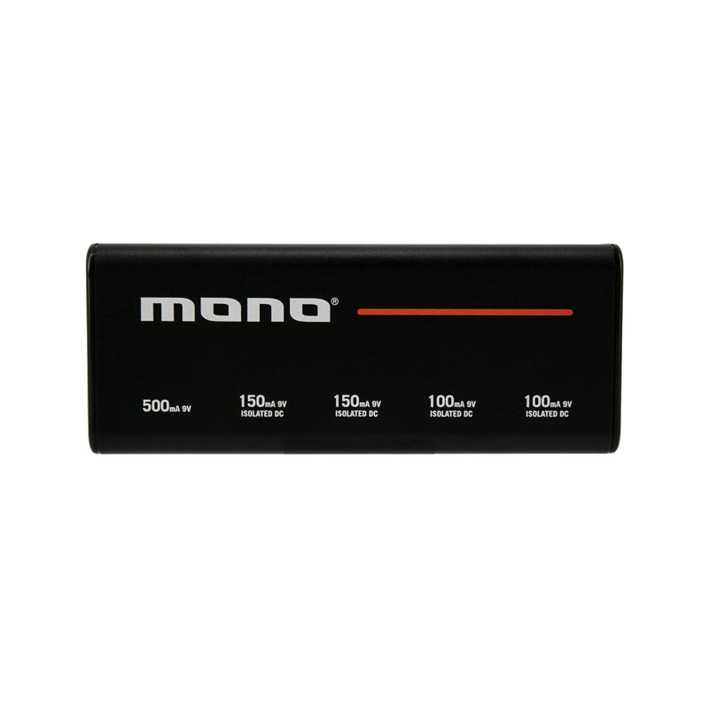 Mono PFX-PS-S-BLK 5-outlet Isolated USB Pedalboard Power Supply - Small