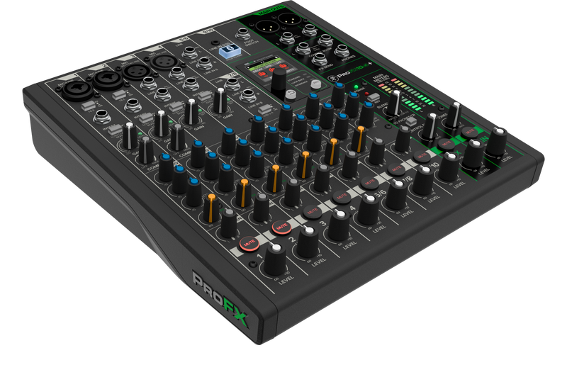 Mackie PROFX10V3+ Table de mixage analogique 10 canaux avec effets améliorés, modes d'enregistrement USB et Bluetooth