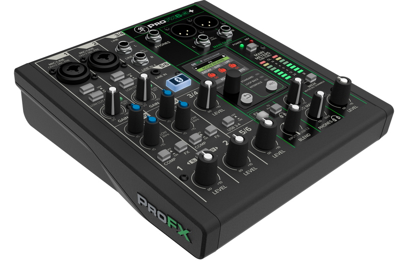 Mackie PROFX6V3+ Table de mixage analogique 6 canaux avec effets améliorés, modes d'enregistrement USB et Bluetooth