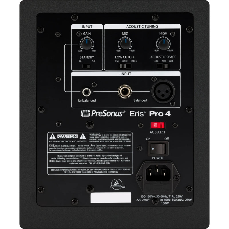 PreSonus ERIS PRO 4 High-Definition Coaxial Monitor (Single) - 4.5"