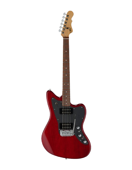 G&L DV12-CLF-CLR-CR CLF Research Doheny V12 Electric Guitar (Clear Red)